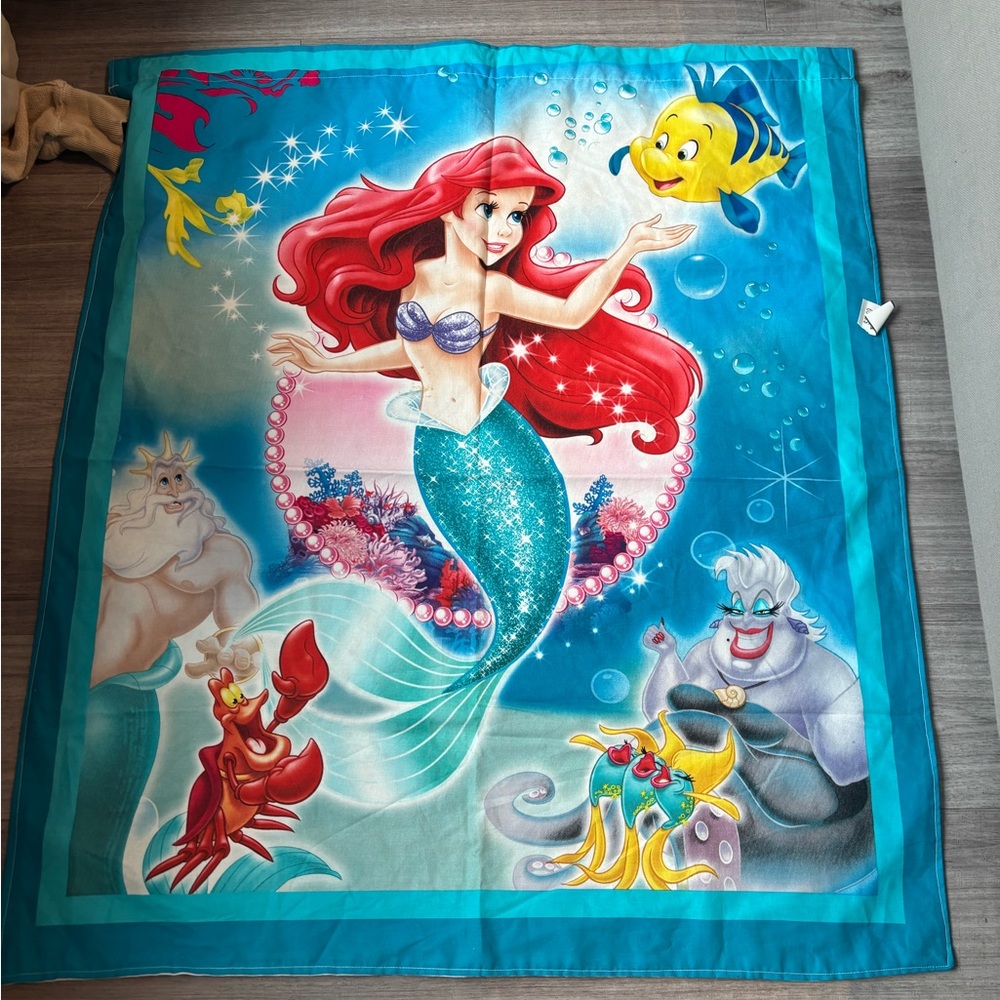 Little Mermaid wall hanging or curtain. Small mark